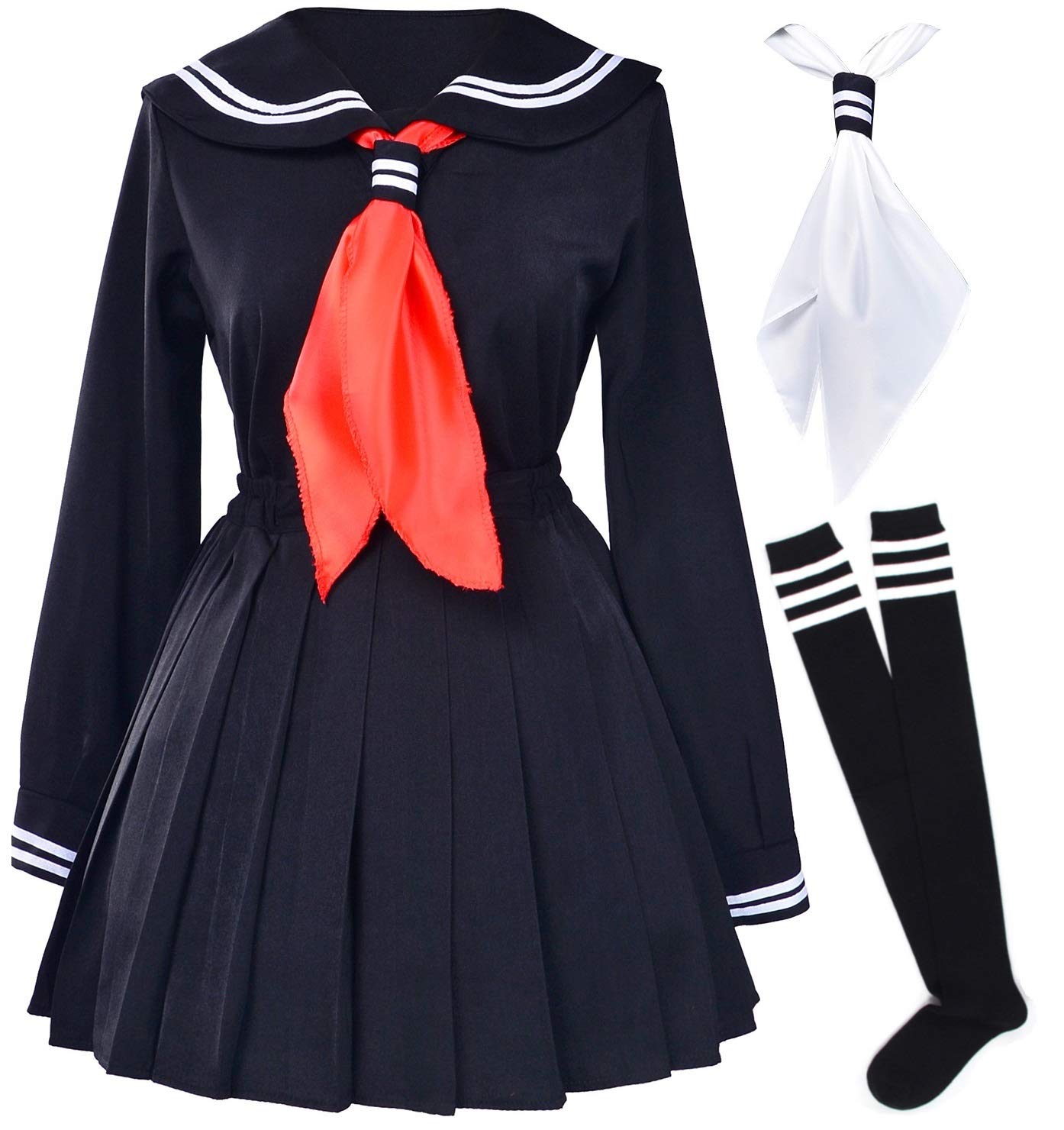 Mua Classic Japanese School Girls Sailor Dress Shirts Uniform Anime Cosplay  Costumes with Socks Set trên Amazon Mỹ chính hãng 2023 | Fado