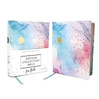 NIV, Artisan Collection Bible for Girls, Cloth over Board, Multi-color, Art Gilded Edges, Red Letter, Comfort Print