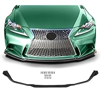 SCITOO Front Lip Spoiler Fits for 2014-2016 for Lexus is-Series F-Sport Glossy Black Front Bumper Lip