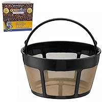 GOLDTONE Brand Reusable 8-12 Cup Basket Coffee Filter fits Cuisinart Coffee Makers and Brewers. Replaces your GTF-B Cuisinart Reusable Basket Coffee Filter - BPA Free (1)
