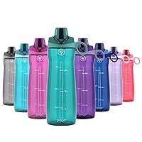 BPA-Free Plastic Water Bottle with Chug Lid, 32 Oz, Quetzal Teal