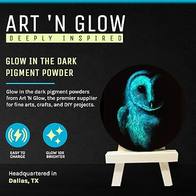 Glow in The Dark Pigment Powder - Neutral and Fluorescent Color for Art  Painting, Fine Art, Nail Art Paint, and DIY Crafts - Non-Toxic, Long  Lasting