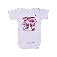 Cheerleader Onesie/Crawl Walk Cheer/Baby Cheerleading Outfit/Super Soft Bodysuit