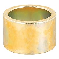 CURT 21200 Trailer Hitch Ball Hole Reducer Bushing, Reduces 1-1/4-Inch Diameter to 1-Inch Stem,Yellow zinc