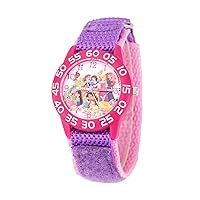 Princess Kids' Plastic Time Teacher Analog Quartz Nylon Strap Watch
