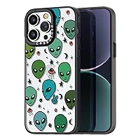 Compatible for iPhone 14 Pro Max Case Cute Aesthetic - Durable Fashion Funny Phone Case - Alien Pattern Print Soft Shockproof Cover 6.7