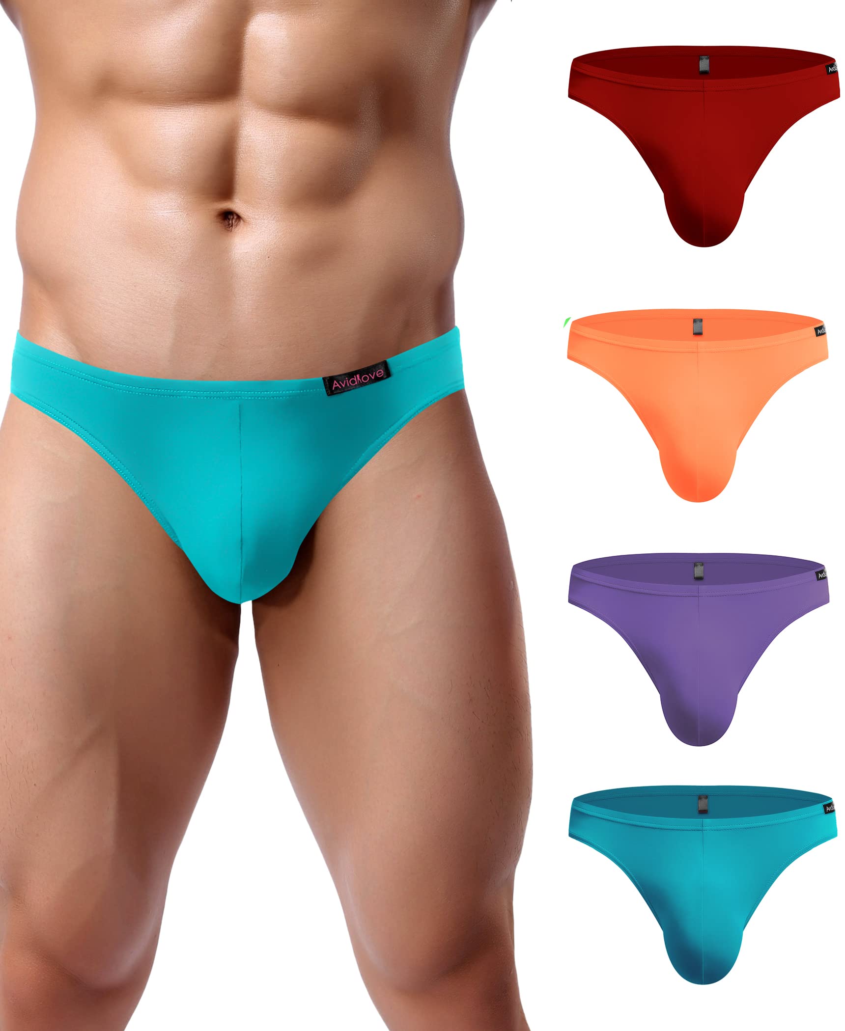 Buy AvidloveMens Bikini Underwear Low Rise Briefs Microfiber