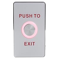 UHPPOTE Piezoelectric Release Out Unlock Push to Exit Button Switch Sensor with LED Light