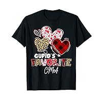Cupid's Favorite CMA Nurse Valentine Buffalo Plaid T-Shirt