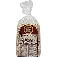Amish Country Popcorn | 2 lb Bag | Baby White Popcorn Kernels | Small and Tender | Old Fashioned, Non-GMO and Gluten Free (Baby White - 2 lb Bag)