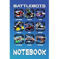 Battle.Bott Group Ro.bot Photo Box Up Ame.rican Robot Combat Televi.sion Series on Blue Cover Christmas Thanksgiving Day gift for Men Women Kids: Notebook