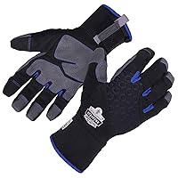 Winter Work Glove, Thermal Insulated, Touchscreen, Reinforced Palms, Ergodyne ProFlex 817 Black, Medium