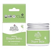 Earth Mama Organic Diaper Balm 2-Ounce | Diaper Cream for Baby | EWG Verified, Petroleum & Artificial Fragrance-Free with Calendula for Sensitive Skin