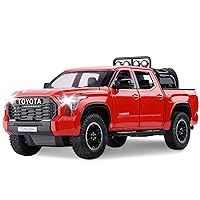 SASBSC Tundra Truck Toys for 3 4 5 6 7 Year Old Boys Pickup Toy Trucks for Boys Age 3-7 Diecast Metal Trucks with Light and Sound Pull Back Toy Cars Gift for Kids
