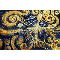 Exploding Tardis - Canvas OR Print Wall Art