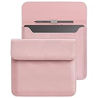 WALNEW Sleeve Case for 10.2-inch Kindle Scribe (2022 Released), Protective Pouch Bag Case Cover with Pen Holder for 10.2” Amazon Kindle Scribe E-Reader (Pink)