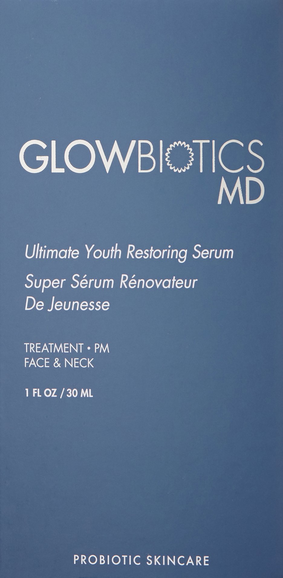 GLOWBIOTICS MD - Probiotic Ultimate Youth Restoring Serum Firm and Tighten Aging Skin - For Dry and Normal Skin Types (1 fl oz) - Made in the USA