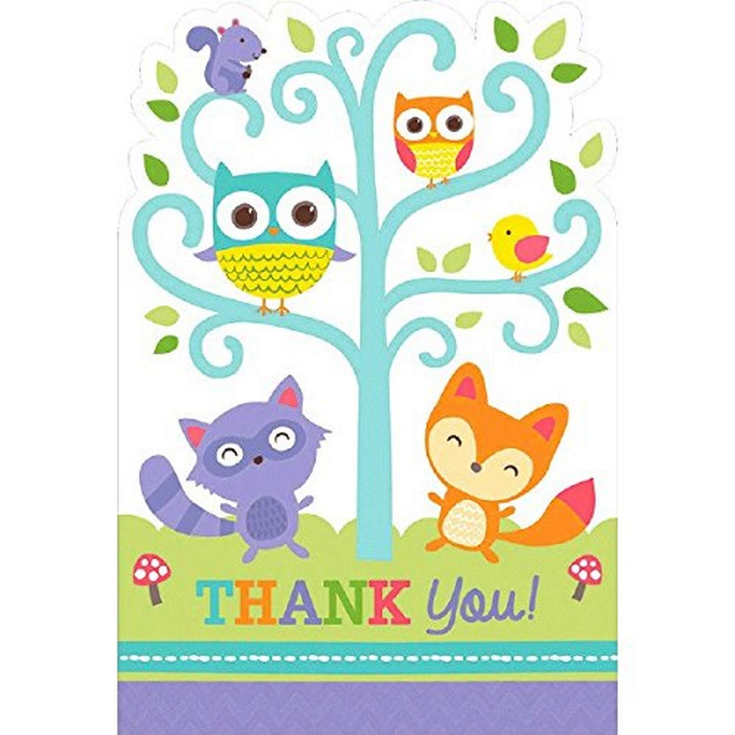 Woodland Welcome Postcard Thank You Cards