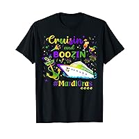 Cruisin and Boozin Mardi Gras Cruise Matching Group Outfit T-Shirt