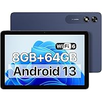 UMIDIGI Android 13 Tablet 2023, G2 Tab 8(4+4) GB+64GB up to 1TB, 10.1-inch Tablet 8MP+8MP Dual Camera, WiFi 6 Bluetooth 5.0 6000mAh Split Screen Android Tablet