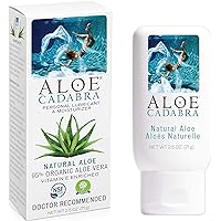 Aloe Cadabra Organic Water Based Personal Lubricant and Natural Vaginal Moisturizer, Natural 2.5 Ounce