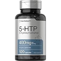 Horbäach 5HTP 400mg | 120 Capsules | 5-HTP Extra Strength Supplement | Non-GMO, Gluten Free | 5 Hydroxytryptophan
