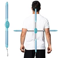 Back Straightener Posture Corrector Device - Hunchback Corrector with Carry Bag for Easy Portability - Comfort-Padded Yoga Stick - Posture Corrector for Men, Women, and Kids.