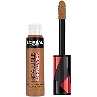 L'Oreal Paris Makeup Infallible Full Wear Waterproof Matte Concealer, Full Coverage, Cocoa, 0.33 fl. oz.