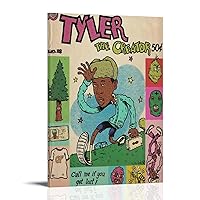 Tyler The Creator Poster Comic Music Poster for Room Aesthetic Canvas Wall Art Bedroom Decor 12x18inch(30x45cm)