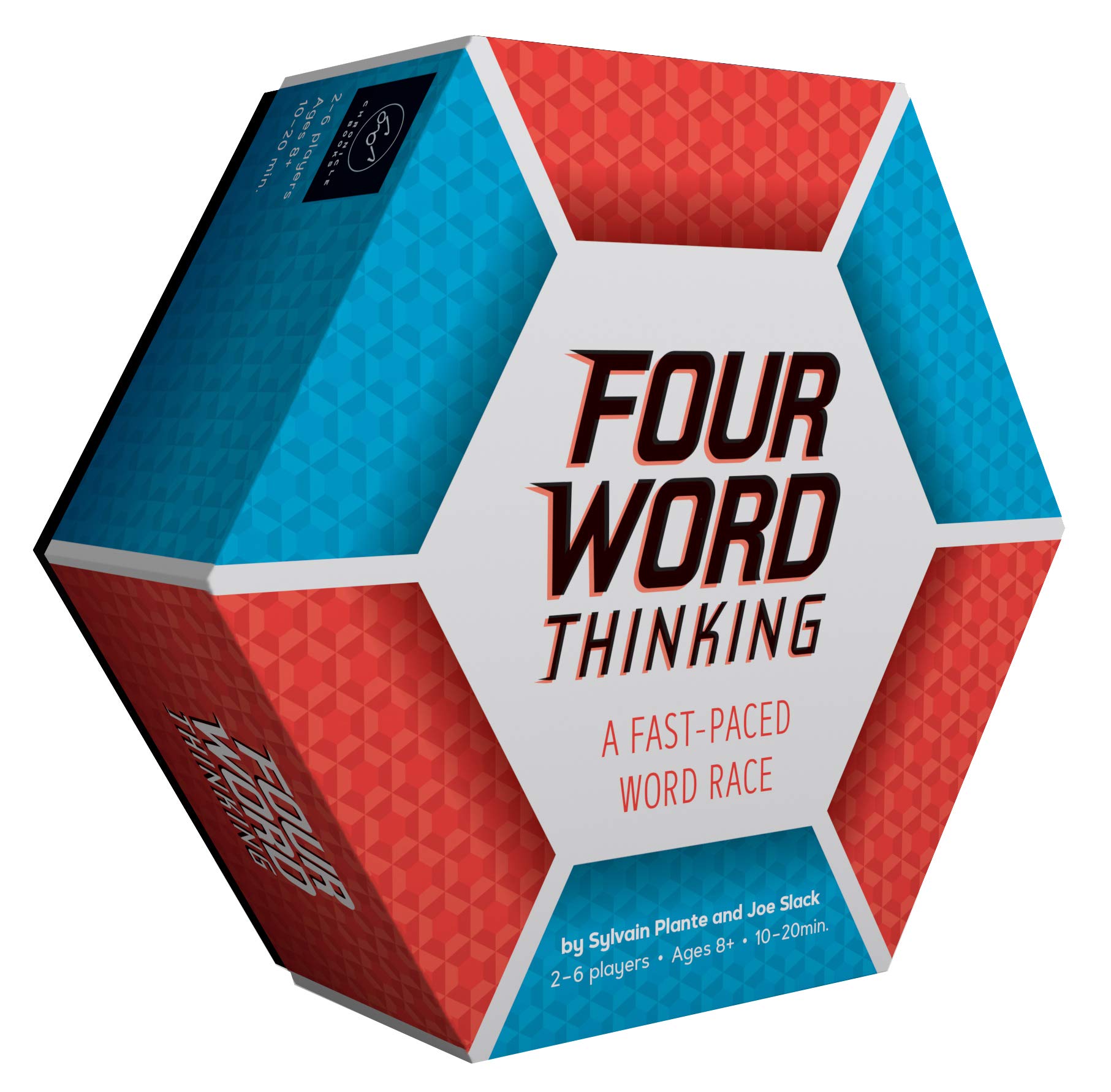 Chronicle Books Four Word Thinking: A Fast-Paced Word Race (Fun Family Word Game, Wordplay Card Game for All Ages), multilcolor