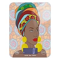 ALAZA Digital Kitchen Scale, Portrait of African American Woman with Gold Earrings Digital Grams and Ounces for Cooking, Baking and Meal Prep, 5g/0.18 oz - 5kg/11LB