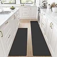 DEXI Kitchen Rugs and Mats Cushioned Anti Fatigue Comfort Runner Mats for Floor Rugs Waterproof Standing Rugs Set of 2,17