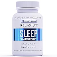 Sleep Aid, 14-Day Supply, Non-Habit Forming, Dietary Supplement for Better Sleep, Drug-Free, Stress Relief, with Magnesium, Melatonin, GABA, Chamomile, Made in USA (28 Vegan Capsules)