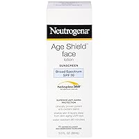 Age Shield Anti-Oxidant Face Lotion Sunscreen with Broad Spectrum SPF 70, Oil-Free & Non-Comedogenic Moisturizing Sunscreen to Prevent Signs of Aging, 3 fl. oz (Pack of 2)