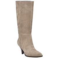 NINE WEST Women's CEYNOTE Mid Calf Boot, Taupe 240, 7