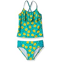 Girls' Charlotte Flounce Tankini Beach Sport 2-Piece Swimsuit