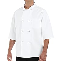 Chef Designs Men's 1/2 Sleeve Chef Coat