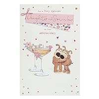 Daughter & Son-In-Law Anniversary Card With Envelope - Cute Design