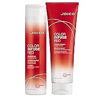 Color Infuse Red Shampoo and Conditioner | For Red Hair | Instantly Refresh Red Tones | Boost Color Vibrancy & Shine | Protect Against Harmful UV Damage | With Rosehip Oil & Green Tea Extract