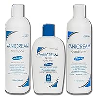 Vanicream Shampoo Conditioner And Gentle Body Wash 12 Ounce Each
