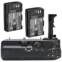 BM Premium Battery Grip Kit for Canon EOS R5, EOS R5C, EOS R6, EOS R6 II Digital Camera - Includes Qty 2 LP-E6NH Batteries + BG-R10 Battery Grip Replacement