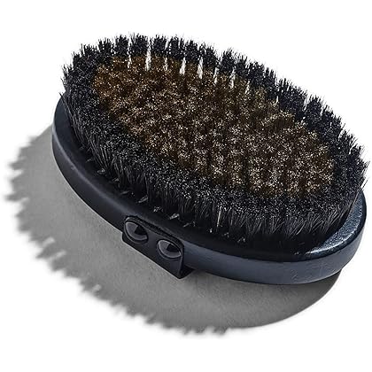 HigherDOSE Supercharge Copper Body Brush - Lymphatic Drainage Brush to Accelerate Drainage of Toxins & Fat - Exfoliating Brush to Reduce Cellulite & Soften Skin - Dry Brush with Ion Charged Bristles