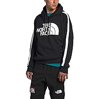 THE NORTH FACE Men's Striped Ambition Pullover Hoodie, TNF Black/TNF White, XL