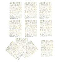 NipitShop (10 Sheets) Alphabet Letter A-Z Art Vinyl Wall Stickers Decal Cute Sticker Reflective Craft Self-Adhesive Sticker Decorative Scrapbook for Kid Birthday Card Diary (Letter A-Z Stickers 003)