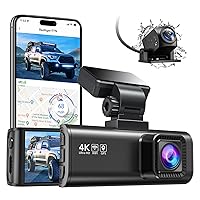 REDTIGER F7N 4K Dual Dash Cam with Free 64GB Card, Built-in WiFi GPS Front 4K/2.5K and Rear 1080P Dual Dash Camera for Cars,3.18 inch Screen,170° Wide Angle, Parking Monitor, Support 256GB Max
