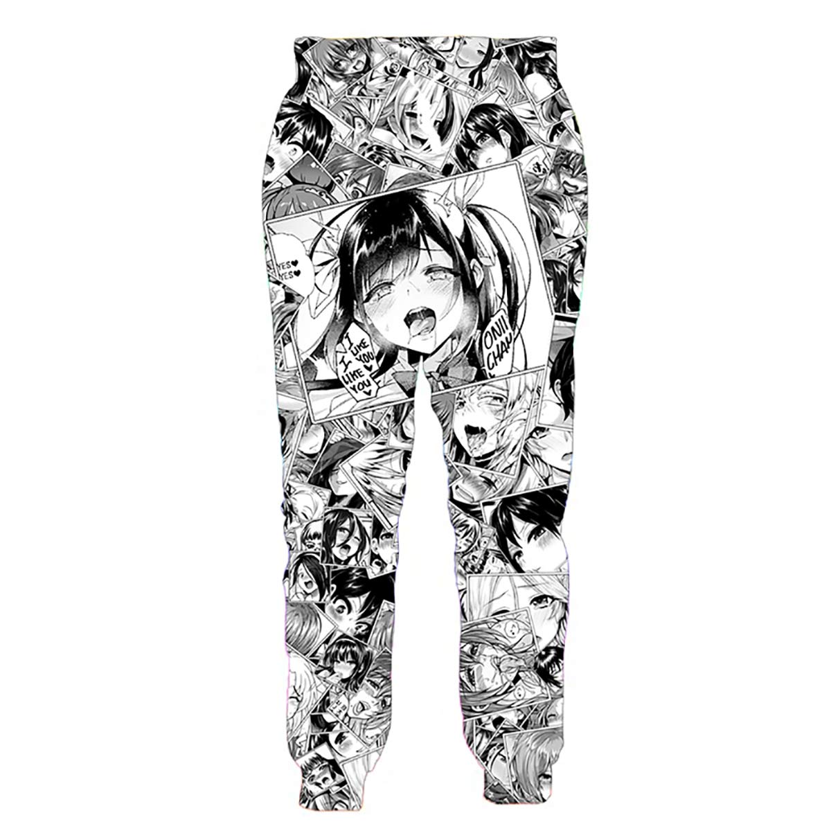 Anime Girls Printed Animecore Pants - Aesthetic Clothes Shop