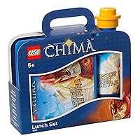LEGO Licensed 40591720 Collection – Legends of Chima Laval Blue Set of Frühs with Sandwich Box and Drinks Bottle – Blue