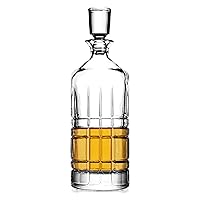 Godinger Whiskey Decanter, Liquor Decanter for Scotch, Bourbon, Vodka, Wine - 28oz