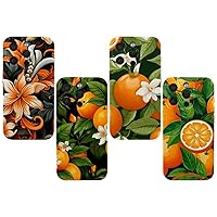 4 Styles Phone Cases Compatible for iPhone 14 pro/14 pro max/15 pro/15 pro max Cases, Orange