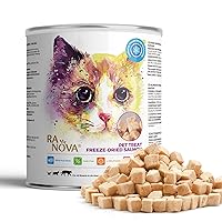 Freeze Dried Cat Treats - 100% Salmon Grain Free Raw - Natural Balance Limited Ingredient High Protein Cat Snacks 115g/4.1oz - Picky Eater Challenger